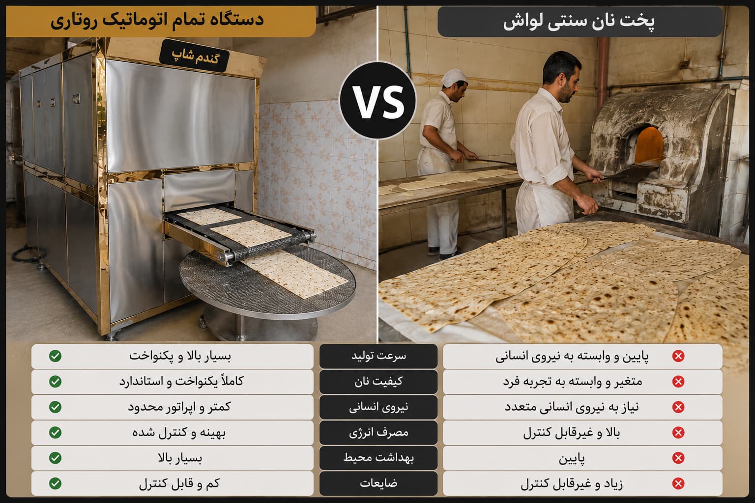 قیمت دستگاه لواش تمام اتوماتیک