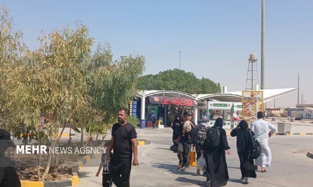 افزایش تردد زائران اربعین در مرز شلمچه